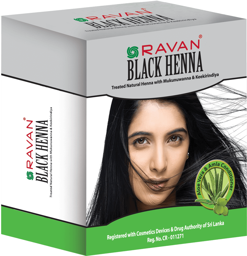 Ravan Black Henna - Hair Coloring (1000x1000), Png Download
