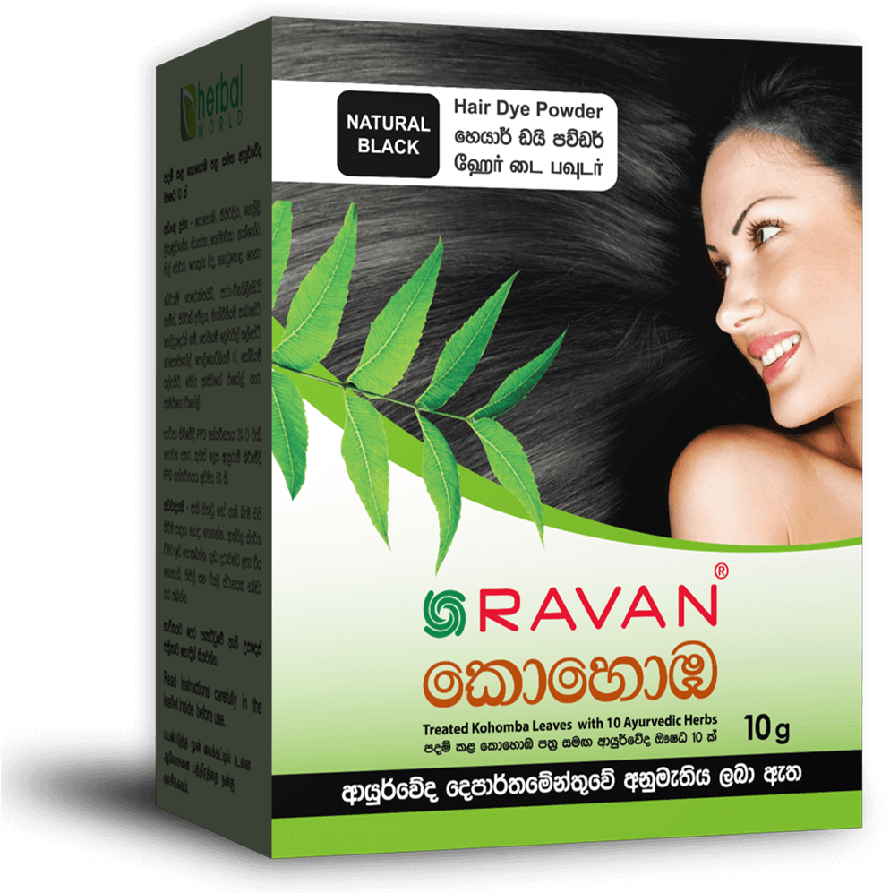 Ravan Kohomba Ayurvedic Hair Dye - Herbal Hair Oil In Sri Lanka (1000x1000), Png Download