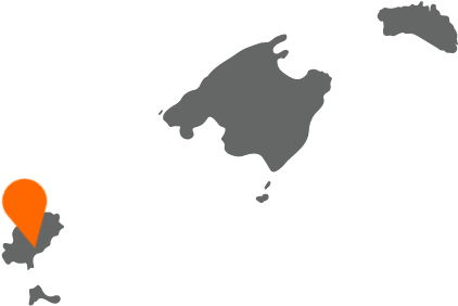 Euro - Mapa Islas Baleares (450x550), Png Download