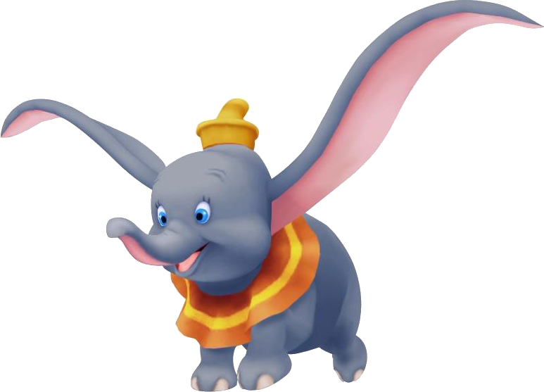 Png Disney Characters Transparent Disney Characters - Disney Dumbo Kingdom Hearts (773x557), Png Download