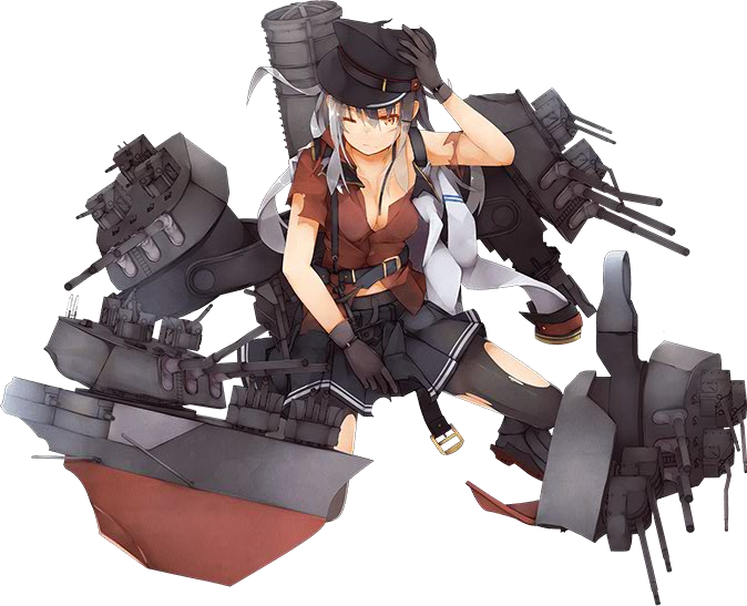 Fbb Gangut Dva 513 Full Damaged - Oktyabrskaya Revolutsiya Kancolle (674x547), Png Download