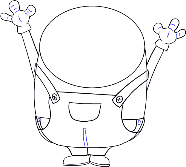 How To Draw Bob The Minion - Minions Drawing (678x600), Png Download