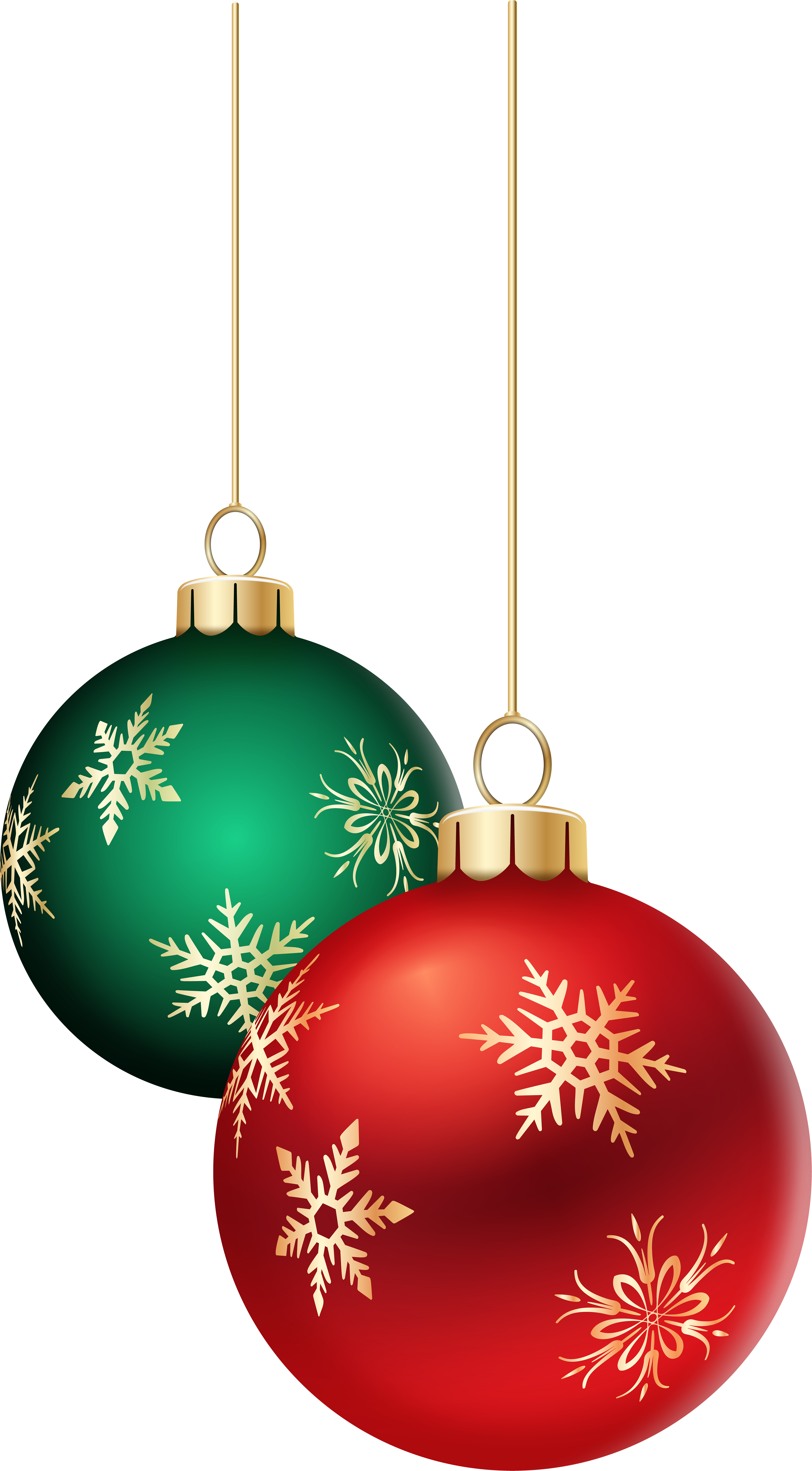 Clip Art Free Library Hanging Balls Transparent Png - Transparent Christmas Art (4587x8000), Png Download