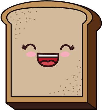 Kawaii Bread Icon - Kawaii Bread (550x550), Png Download