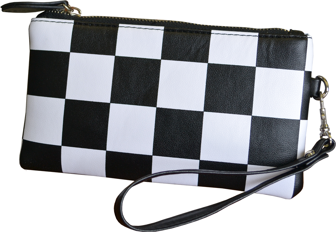 Checkered Clutch Bags - Wristlet (1220x1220), Png Download