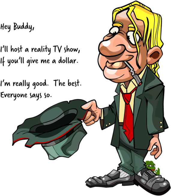 Download Beggar-trump - Cartoon PNG Image with No Background 