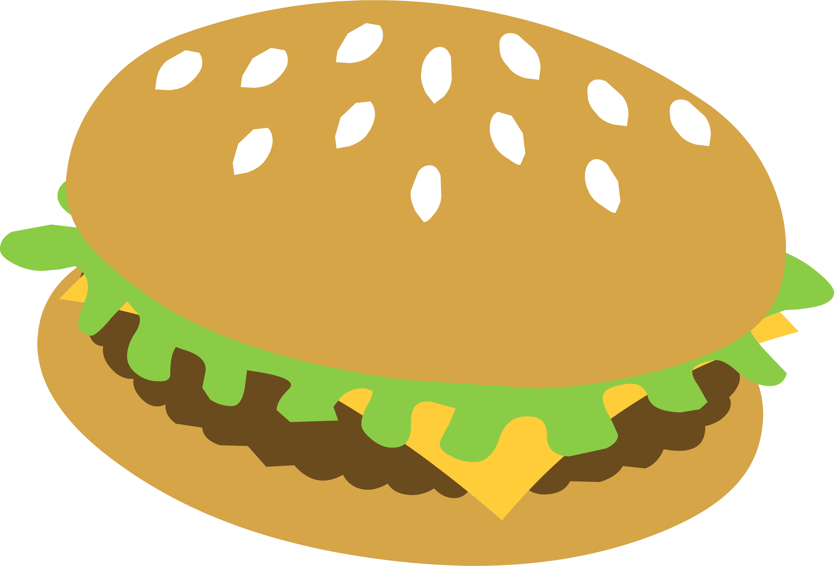 Hamburger - Hamburgers My Little Pony (2879x1954), Png Download