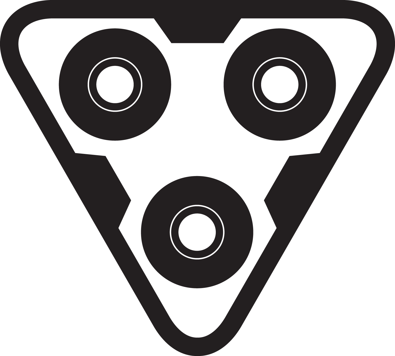 Otherfidget Spinner Icon - Transparant Png Fidget Spinner (1534x1383), Png Download