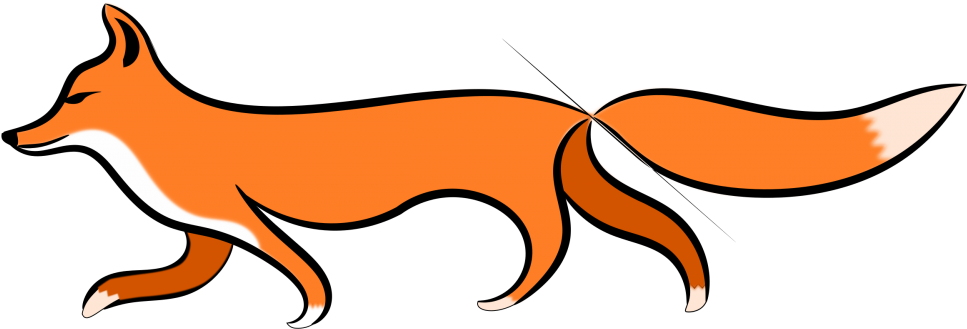 Fox Clipart Walking - Png Image Of Fox (1000x707), Png Download