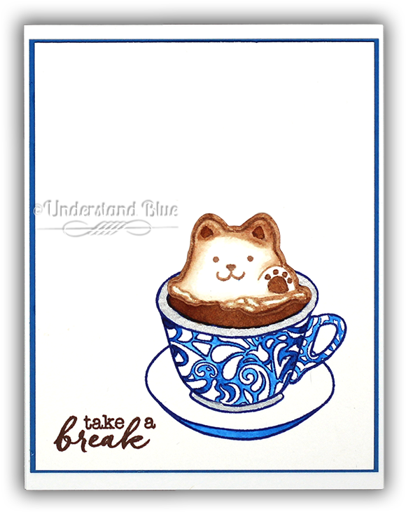 The Top And Bottom Rims Of The Cup Are Colored With - Cardmaking (650x801), Png Download