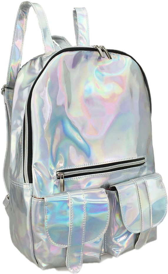 Holographic Tumblr Vaporwave Png Pngtumblr Pngs Holo - Hoxis Gammaray Rainbow Hologram Backpack Bling Glitter (1024x1024), Png Download