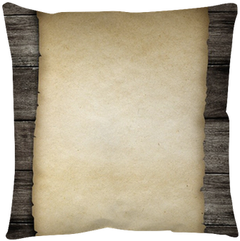 Old Wanted Paper Or Parchment Pinned By Nail To Grunge - Cushion (400x400), Png Download
