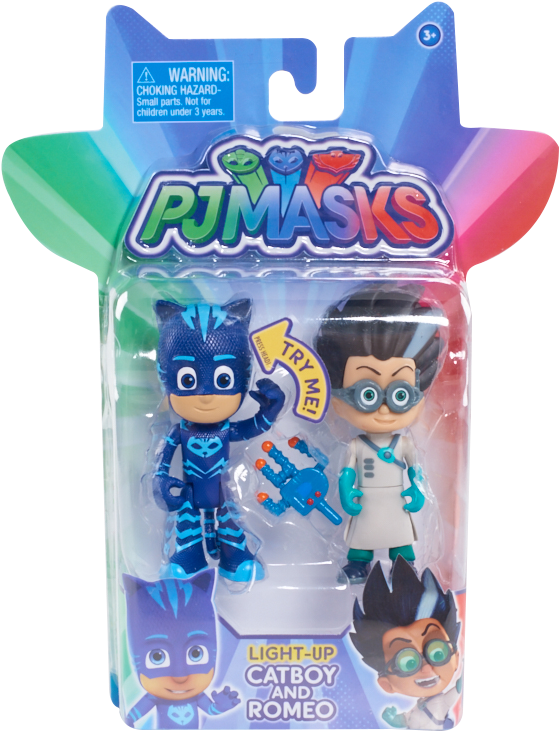 Pj Masks 2pk Light Up Hero Vs - Pj Mask Romeo Toy (585x789), Png Download