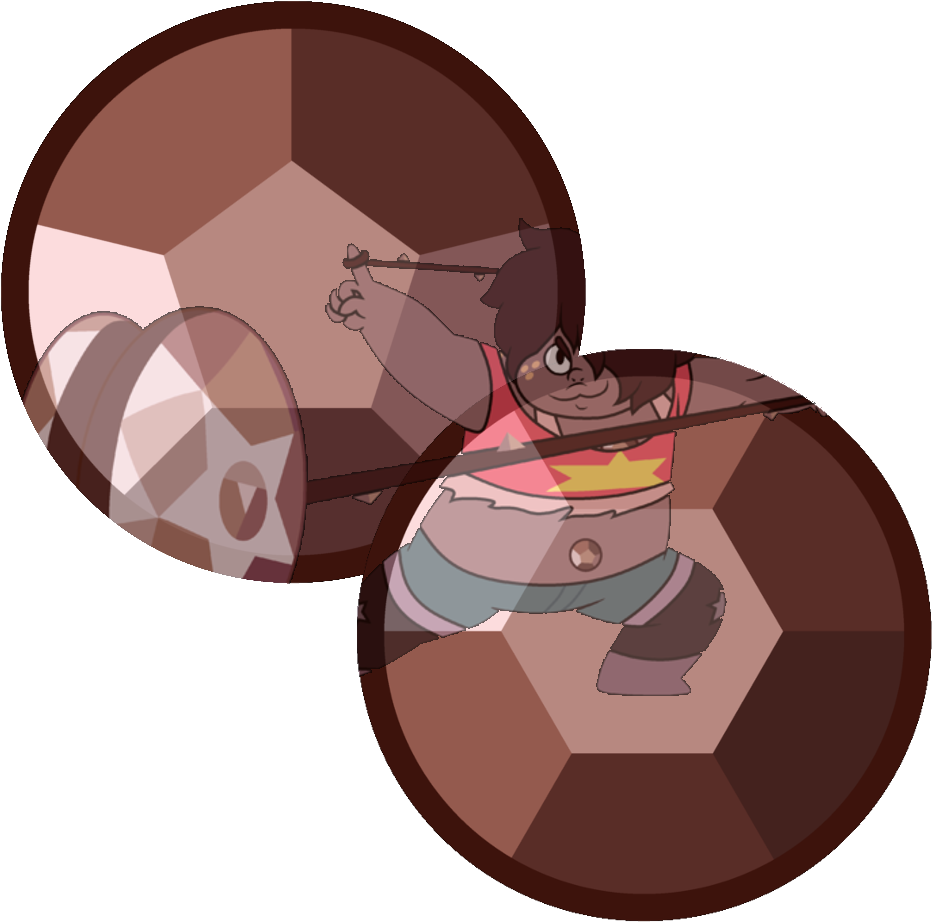 Smokey Quartz - Steven Universe Smoky Quartz Gem (1000x1000), Png Download