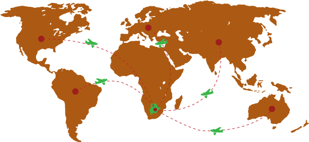 Find A Travel Agent Or A Tour Operator - World Map Plain Blue (647x337), Png Download
