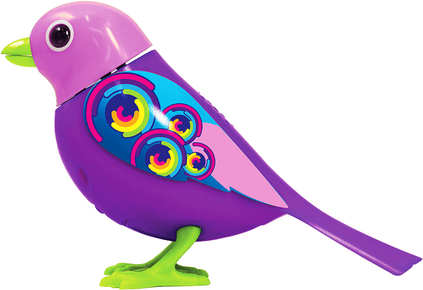 Bird-raindrop - Digibird Blue Sur Sa Bague (870x610), Png Download