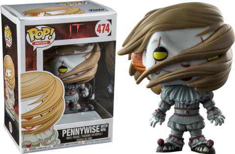 Pennywise With Wig - Pennywise With Wig Pop (480x315), Png Download
