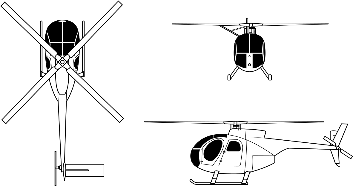 Technical Specifications - Ah 6 Little Bird Clipart (1280x778), Png Download