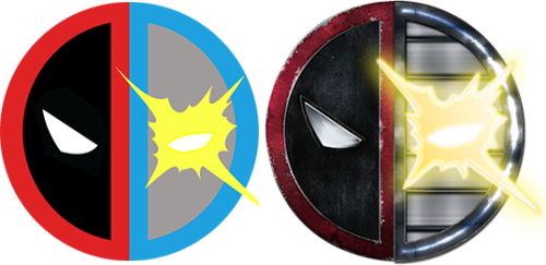 Nathan Is Touching Meeeeee - Deadpool And Cable Symbol (500x243), Png Download