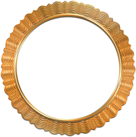 Antique Gold Photo Frame Png Image - Oval Antique Photo Frames (500x507), Png Download