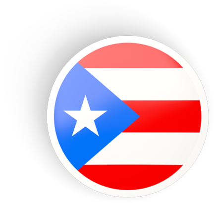 Illustration Of Flag Of Puerto Rico - Puerto Rico Flag Circle (640x480), Png Download