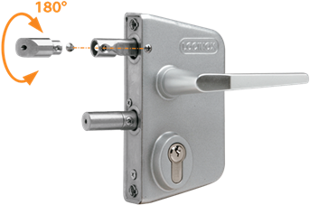 Industrial Lock - Metal Gate Locks (400x300), Png Download