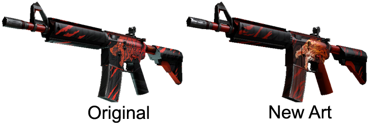 Csgo Old Howl Vs New Howl - M4a4 Howl Price (720x360), Png Download