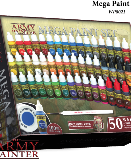 Warpaints Mega Paint Set - Army Painter Warpaints Mega Paint Set (460x700), Png Download