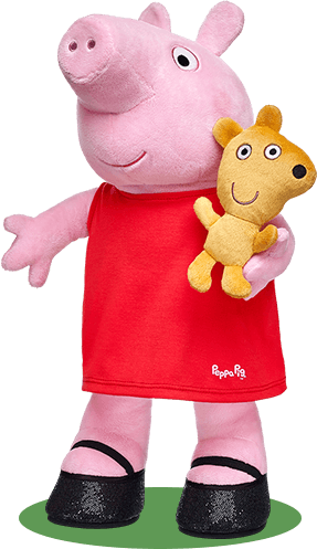 Peppa Pig At Build A Bear Build A Bear, Peppa Pig, - Peppa Pig Stuffed Animal Set (287x497), Png Download