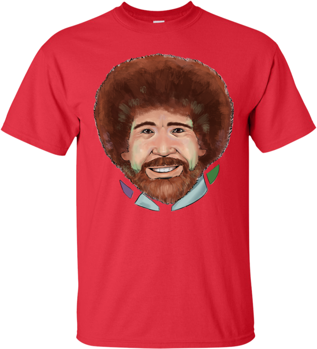 Bob Ross Shirt - Men's Tops Tees Fashion Game Of Thrones House Of Stark (1155x1155), Png Download