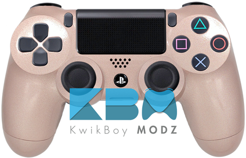 Custom Rose Gold Ps4 Controller - Rose Gold Playstation 4 Controller (500x323), Png Download