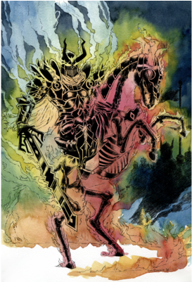 "rainbow Demon" Print - T-shirt (400x400), Png Download