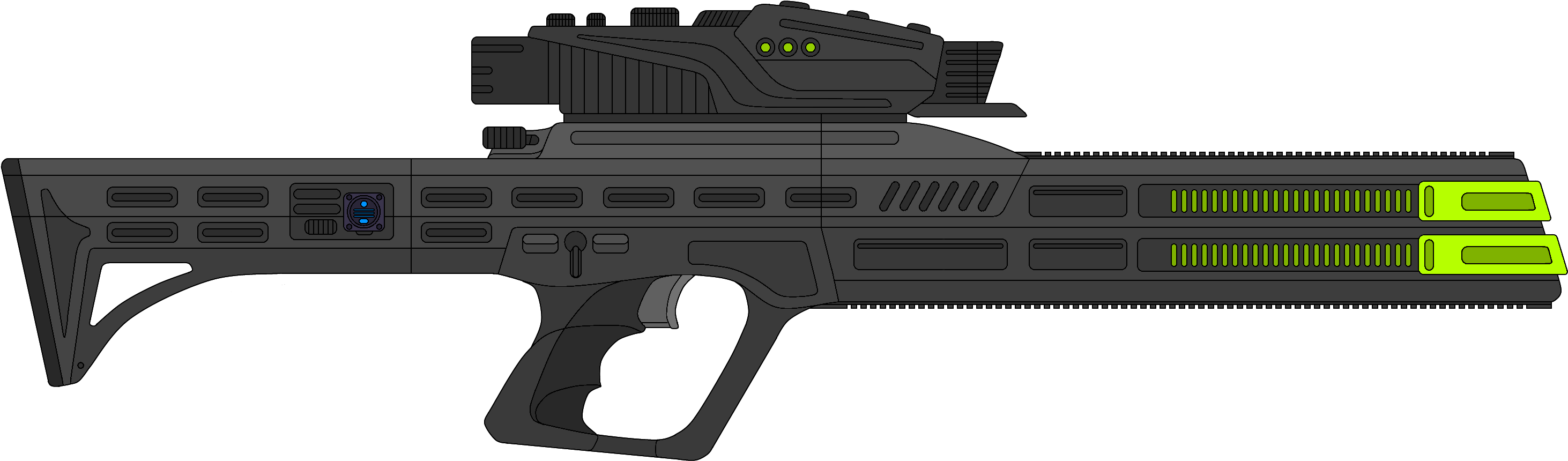 Firearm (3437x1200), Png Download