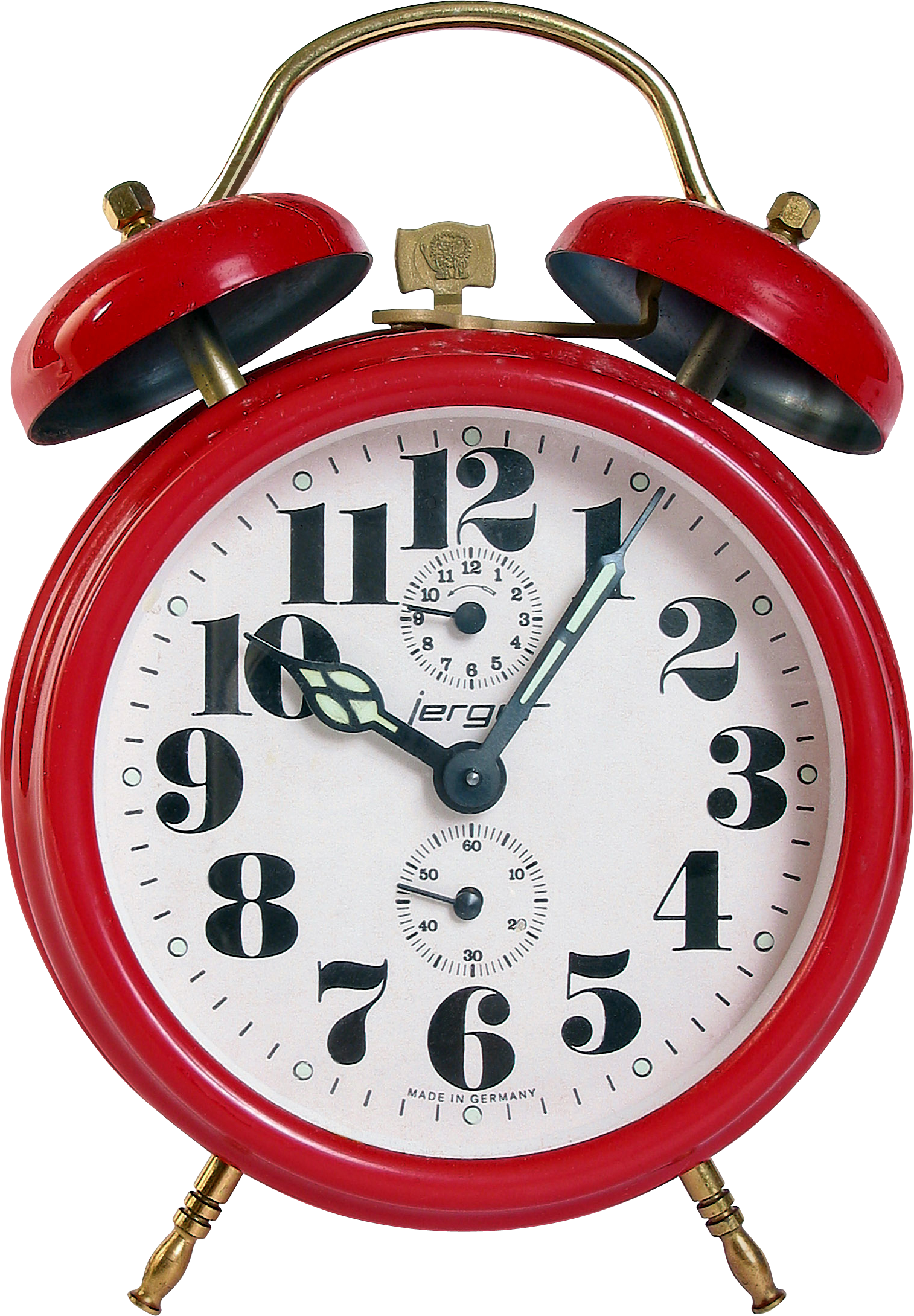 Clock Png Image - Red Alarm Clock Png (1514x2179), Png Download
