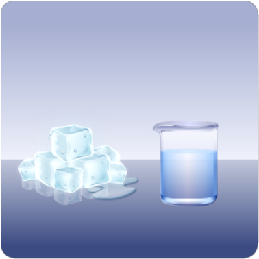 Ice Cube And Beaker - Ice Cubes In A Beaker (420x420), Png Download