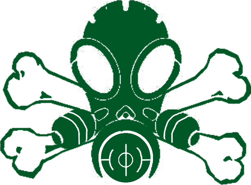 Gas Mask Emblem - Sticker (1080x1080), Png Download