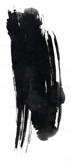 Watercolor Black Blacksticker Blackicon Blackwatercolor - Ink (240x555), Png Download