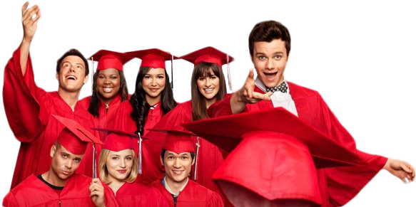 Graduation Smiles 3 - Glee Cast: Glee: The Music,the Graduation Album Cd (850x315), Png Download