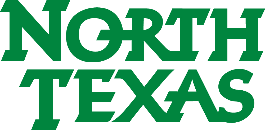 North Texas Stacked Wordmark - University Of North Texas Football Logo (1001x492), Png Download