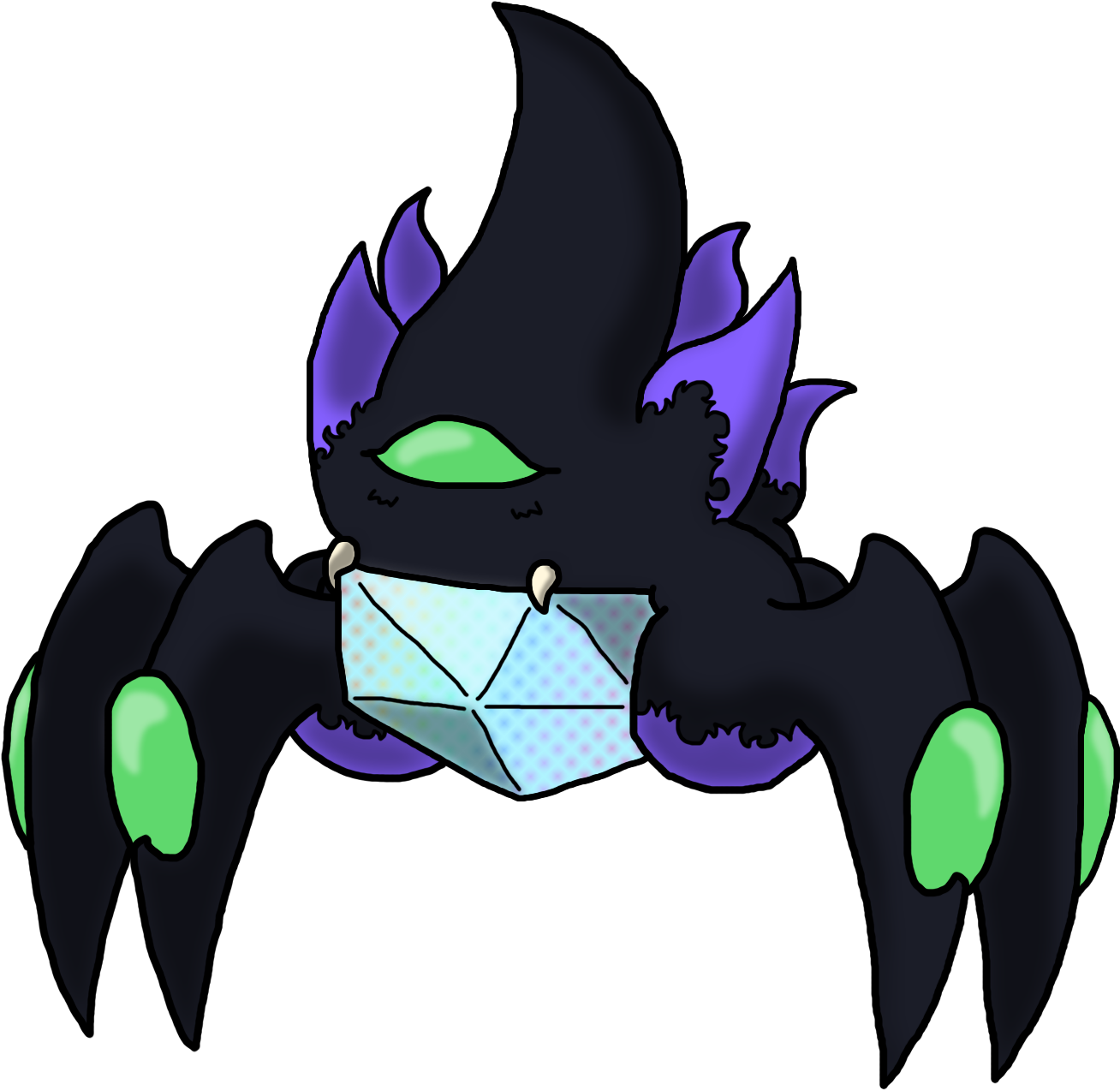 Lux Spider - Cartoon (1400x1350), Png Download