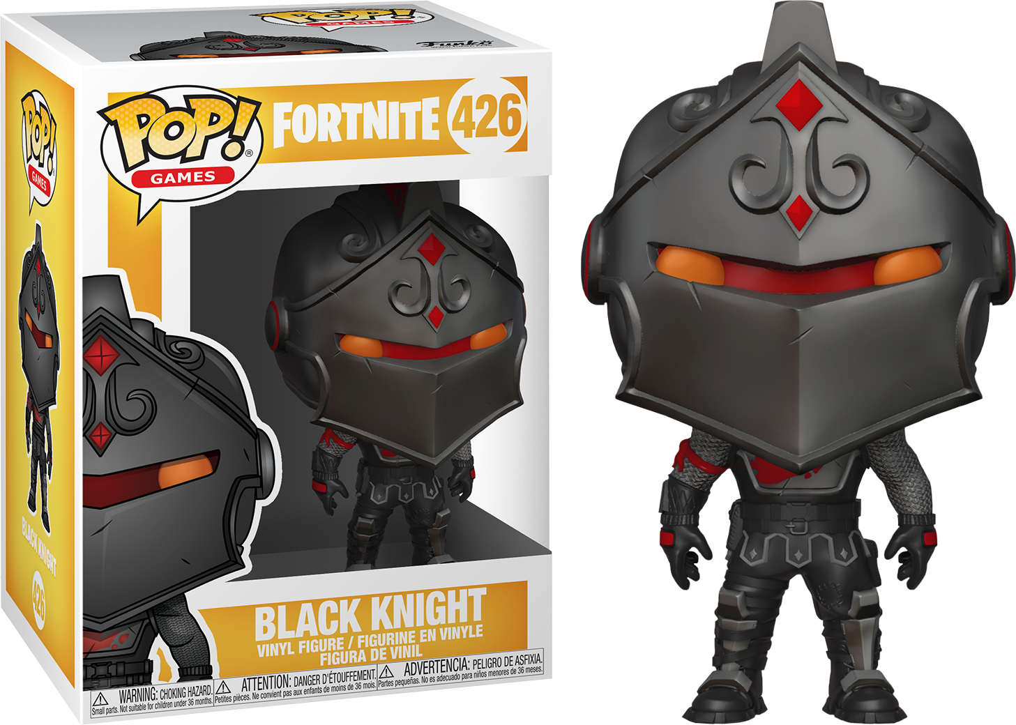 Fortnite Black Knight Pop Vinyl Figure Funko Popcultcha - Fortnite Black Knight Funko Pop (1457x1040), Png Download