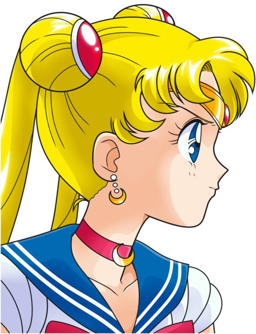 Usagi Tsukino "sailor Moon" - Usagi Tsukino Sailor Moon Face (514x696), Png Download