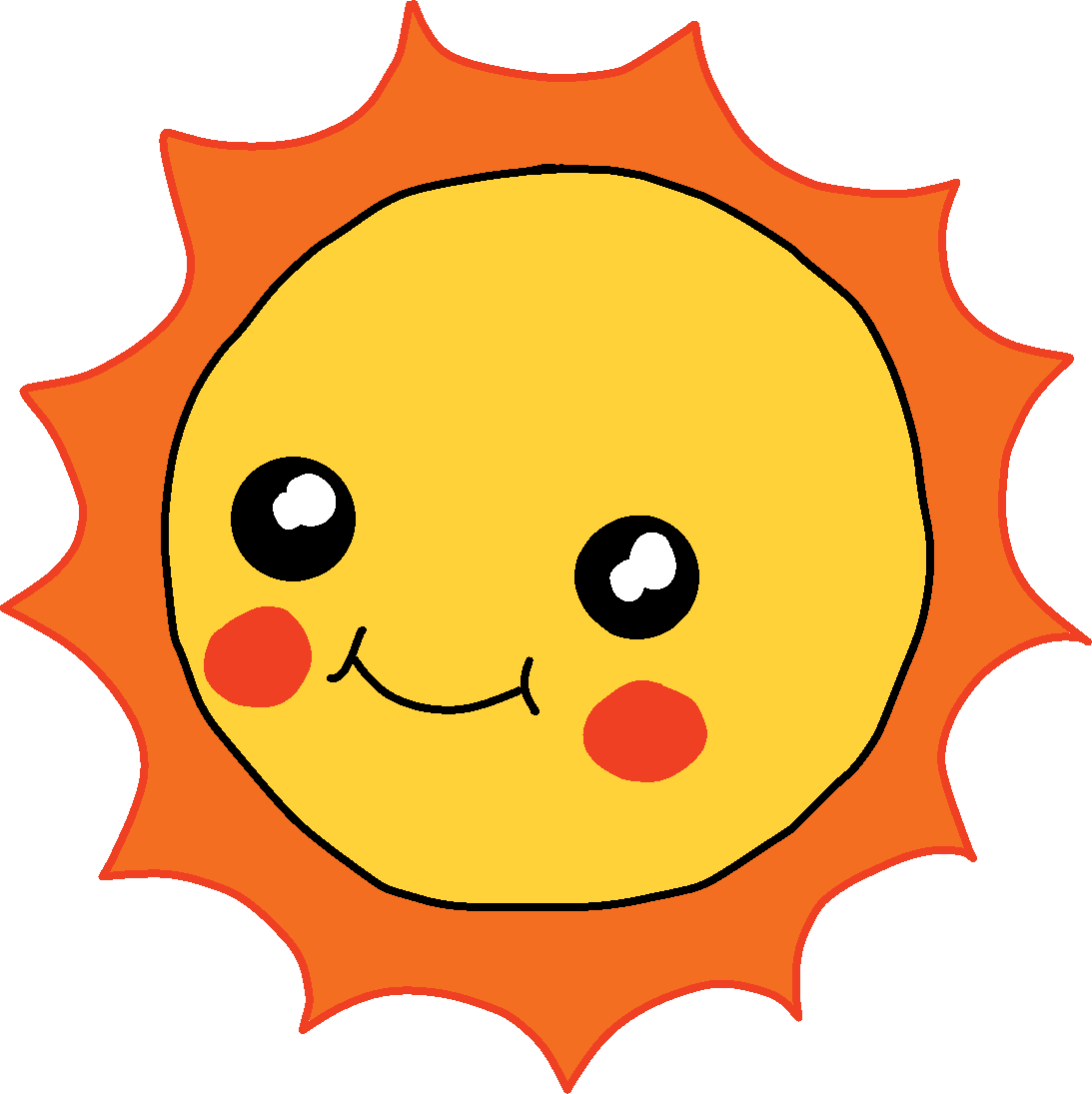 Sun Cartoon Png - Sun Clipart (1093x1095), Png Download