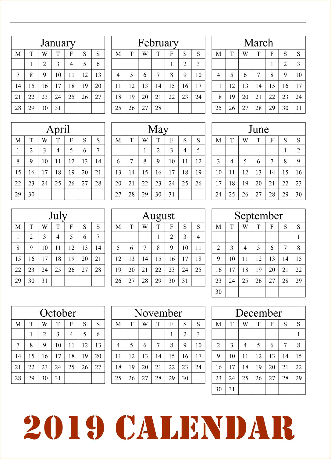 Calendar 2019 Png Download - Colombianadas Net (1086x1506), Png Download