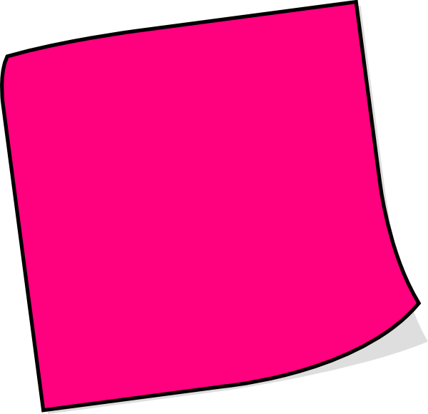 Download Clip Freeuse Stock Pink Sticky Note Clip Art At Clker Pink Sticky Notes Png Png Image With No Background Pngkey Com
