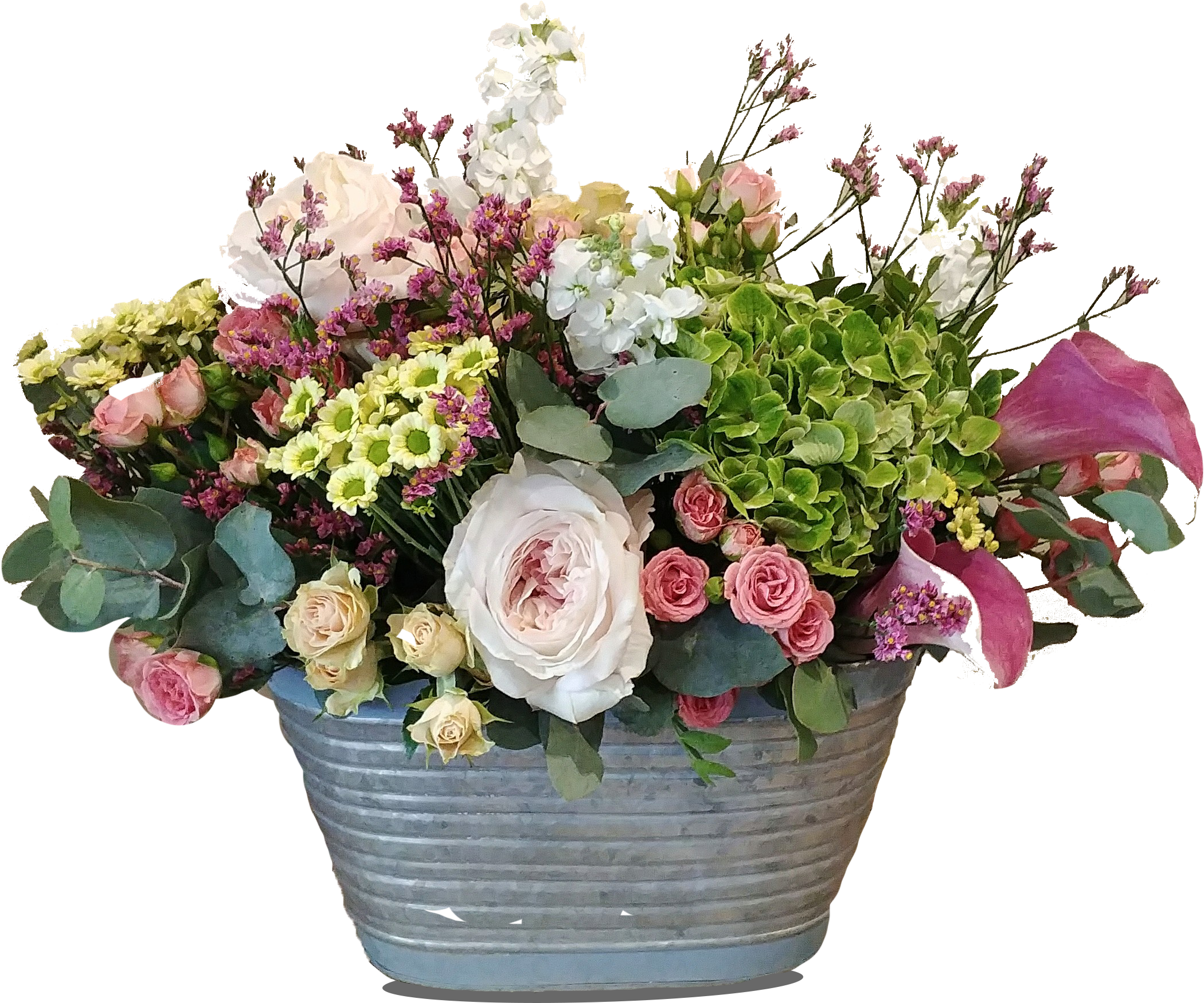 Atelier De La Flor Comprar Flores Online - Canastos Con Flores Png (2367x2083), Png Download