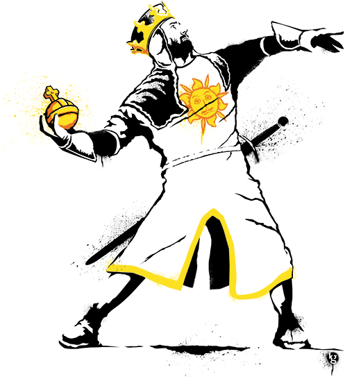 Qwertee - Real Holy Hand Grenade (500x714), Png Download