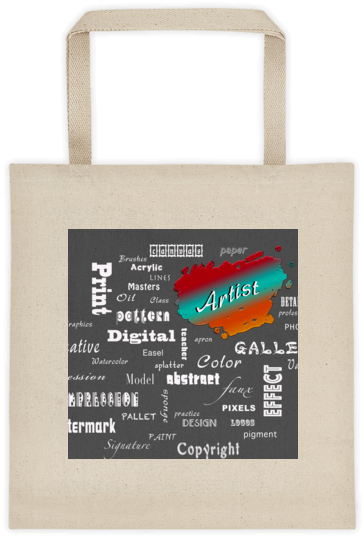 Artist Canvas Tote Bag - Shopping Bag Recycle (600x600), Png Download