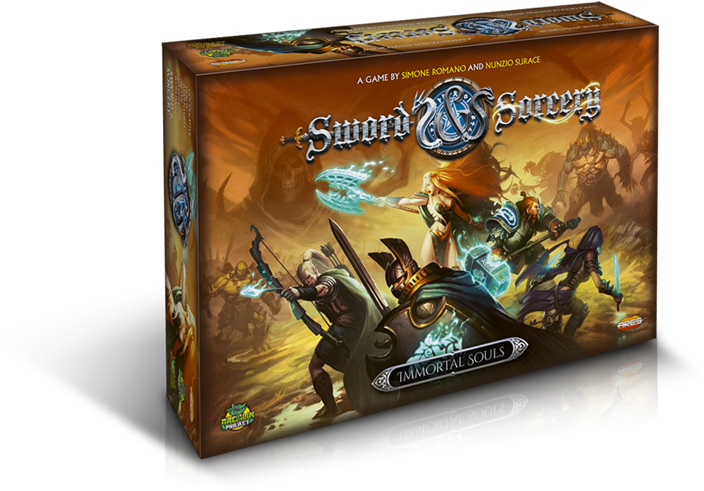 In Sword & Sorcery®, You Control Heroes With Unique - Ares Games Sword & Sorcery: Immortal Souls (1100x714), Png Download