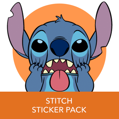 Stitch Stickers (400x400), Png Download